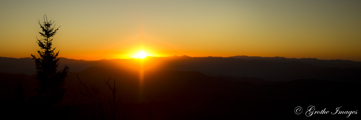 Sunrise from Clingman's Dome, Smoky Mountains National Park, Tennesse