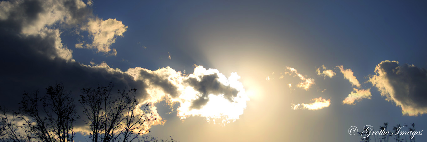 Sunlit Wisconsin clouds