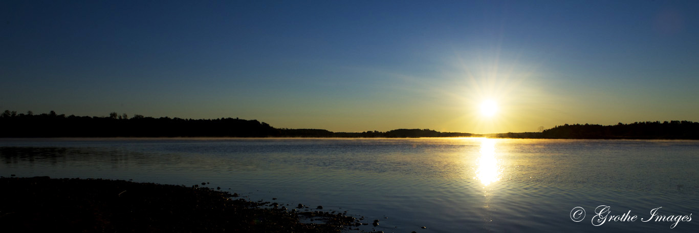 Sunrise on Chippewa Flowage near Hayward, Wisconsin