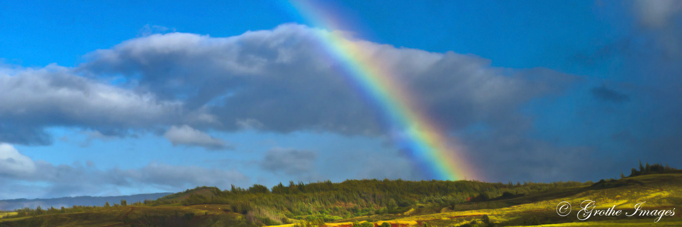 Rainbow over Hanapepe Valley, Kauai, Hawaii