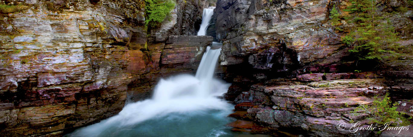 St. Mary's Falls, Glacier National Park, Montana